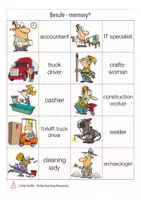 Vorschau - Spiele - Englisch JOBS matchig cards - Seite 1