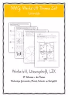 Vorschau - Stundenentwürfe - Werkstatt zum Thema Zeit inkl. Lösungsheft und Lernzielkontrolle (editierbar) - Deckblatt