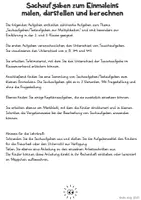 Vorschau - Arbeitsblätter - Sachaufgaben zum Thema "Einmaleins" - Eine Einführung (Tauschaufgaben) - Seite 1