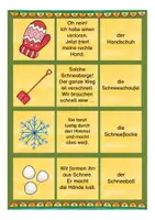 Vorschau - Arbeitsblätter - Winter Merkspiel Deutsch - Seite 1