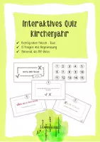 Vorschau - Spiele - Das Kirchenjahr - Interaktives Quiz Religion - Deckblatt