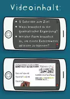 Vorschau - Videos - Homeschooling Mathe | quadratische Ergänzung | Extremwert bestimmen - Seite 1