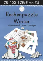 Vorschau - Arbeitsblätter - Rechenpuzzle Winter | ZR100 | ZE+E | ZE-E mit ZÜ - Deckblatt