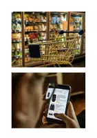 Vorschau - Stationenlernen - Konversationskarten Shopping mit Wortkarten - Seite 1