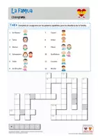 Vorschau - Arbeitsblätter - La familia - Kreuzworträtsel - Deckblatt