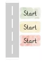 Vorschau - Mal- und Bastelvorlagen - Tafelmaterial zur Visualisierung einer Lernstraße - Seite 1