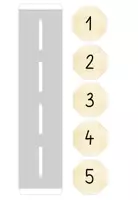 Vorschau - Mal- und Bastelvorlagen - Tafelmaterial zur Visualisierung einer Lernstraße - Seite 3