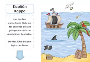 Vorschau - Arbeitsblätter - Interaktive Lesegeschichte (Piraten) - Seite 1