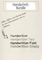 Vorschau - selbst erstellte Schriftarten - FREEBIE: Handschriften-Bundle 'Rosi' - Deckblatt
