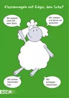 Vorschau - Poster - Klassenregeln mit Edgar, dem Schaf - Deckblatt