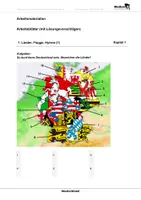 Vorschau - Arbeitsblätter - Deutschland - Arbeitsblätter mit Lösungen - Deckblatt