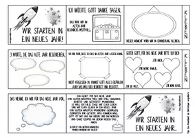 Vorschau - Arbeitsblätter - Religion: Wir starten in ein neues Jahr (Leporello) - Seite 2