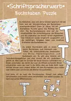 Vorschau - Arbeitsblätter - Buchstaben Puzzle - Von A bis Z in der 1. Klasse Deutsch - Seite 1