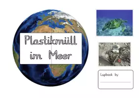 Vorschau - Mal- und Bastelvorlagen - Plastikmüll im Meer / Earth Day: Lapbook (Umweltschutz) - Sachunterricht - Kl. 2/3 - Seite 1