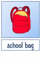 Vorschau - Bildkarten - Flashcards - SCHOOL THINGS More 1 Unit 2 - Seite 1