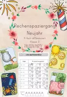 Vorschau - Arbeitsblätter - Rechenspaziergang Neujahr ZR 1000 (4-fach differenziert + Lösung) - Deckblatt