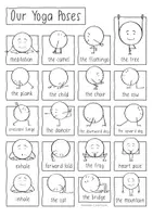 Vorschau - Arbeitsblätter - Yoga Poses - Poster und Arbeitsblätter - Seite 1