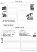 Vorschau - Arbeitsblätter - At the restaurant - booklet - Seite 1