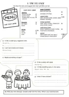 Vorschau - Arbeitsblätter - At the restaurant - booklet - Seite 2