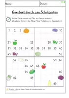 Vorschau - Arbeitsblätter - Querbeet durch den Schulgarten - Hundertertafel - Seite 2