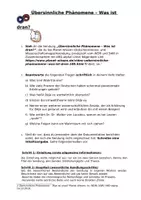 Vorschau - Arbeitsblätter - Übersinnliche Phänomene - Was ist dran? - Deckblatt