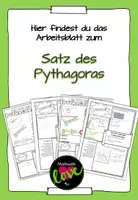 Vorschau - Arbeitsblätter - Der Satz des Pythagoras - Deckblatt