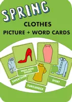 Vorschau - Spiele - Learn Spring clothes with flashcards / Sneakers and raincoat / Jeans and shirt - Deckblatt