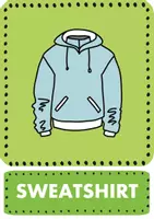 Vorschau - Spiele - Learn Spring clothes with flashcards / Sneakers and raincoat / Jeans and shirt - Seite 1