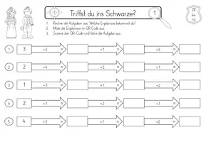 Vorschau - Arbeitsblätter - QRätsel Code -Rechnen im ZR bis 10- - Seite 3