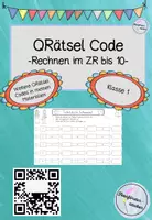 Vorschau - Arbeitsblätter - QRätsel Code -Rechnen im ZR bis 10- - Deckblatt