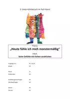 Vorschau - Stundenentwürfe - Entwurf Kunst: Farben und Gefühle, das Farbenmonster - Deckblatt