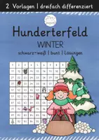 Vorschau - Arbeitsblätter - Hunderterfeld Winter | 3-fach differenziert - Deckblatt