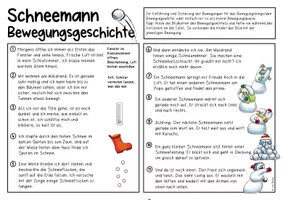 Vorschau - Anderer Materialtyp - Bewegungspaket Schneemann (Bewegungsbingo, Bewegungsgeschichte) - Seite 2