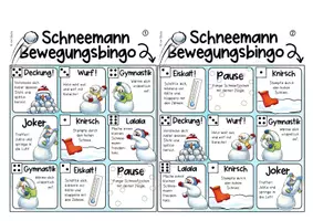Vorschau - Anderer Materialtyp - Bewegungspaket Schneemann (Bewegungsbingo, Bewegungsgeschichte) - Seite 3
