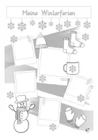 Vorschau - Arbeitsblätter - Meine Winterferien - Seite 1