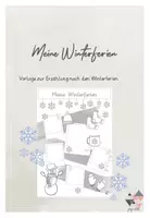 Vorschau - Arbeitsblätter - Meine Winterferien - Deckblatt