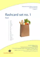 Vorschau - Bildkarten - food (1): picture and word cards - flashcards - 20 Karten für die Wortschatzarbeit - Deckblatt