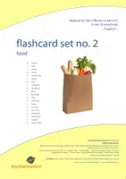 Vorschau - Bildkarten - food (2): flashcards english - 20 Bildkarten für die Wortschatzarbeit - Deckblatt
