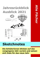 Vorschau - Arbeitsblätter - 2021 - Meine Ziele - Sketchnotes - Rückblick 2020 - Deckblatt
