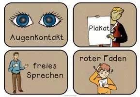 Vorschau - Bildkarten - Das Referat - Beobachtungskärtchen für Referate/Vorträge und Präsentationen - Seite 2