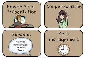 Vorschau - Bildkarten - Das Referat - Beobachtungskärtchen für Referate/Vorträge und Präsentationen - Seite 3