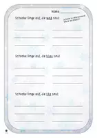 Vorschau - Arbeitsblätter - Winterwörter/Wintersätze - Ergänze - Seite 1