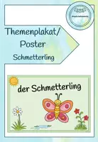 Vorschau - Poster - Themenplakat/Poster "Der Schmetterling" - Deckblatt