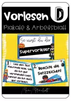 Vorschau - Arbeitsblätter - Wir suchen den Supervorleser - Material zum Vorlesewettbewerb - Deckblatt