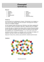 Vorschau - Arbeitsblätter - Chaosspiel - Seite 1
