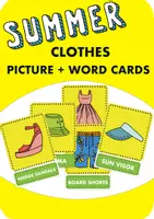 Vorschau - Spiele - Learn english summer clothes with flashcards / t-shirt and skirt / flip flops and panama - Deckblatt