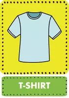 Vorschau - Spiele - Learn english summer clothes with flashcards / t-shirt and skirt / flip flops and panama - Seite 1