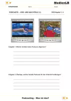 Vorschau - Arbeitsblätter - Podcasting - Arbeitsblätter mit Lösungen - Deckblatt
