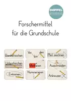 Vorschau - Poster - Forschermittel für die Grundschule - Deckblatt