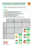 Vorschau - Arbeitsblätter - Propósitos de Año Nuevo - Enigma - Logical - Deckblatt